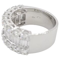 4 Ct. Baguette Round Diamond Band Ring