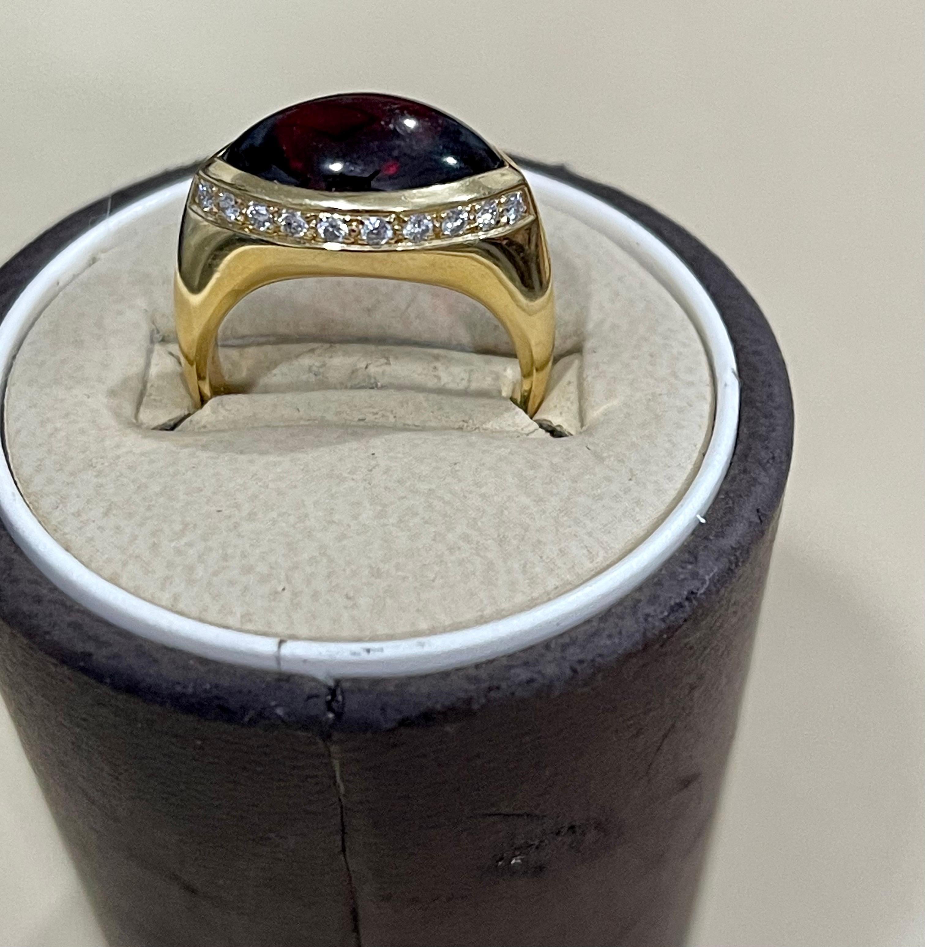 4 carat garnet ring