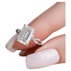 4 ct Moissanite Engagement Ring 925 Sterling Silver ring