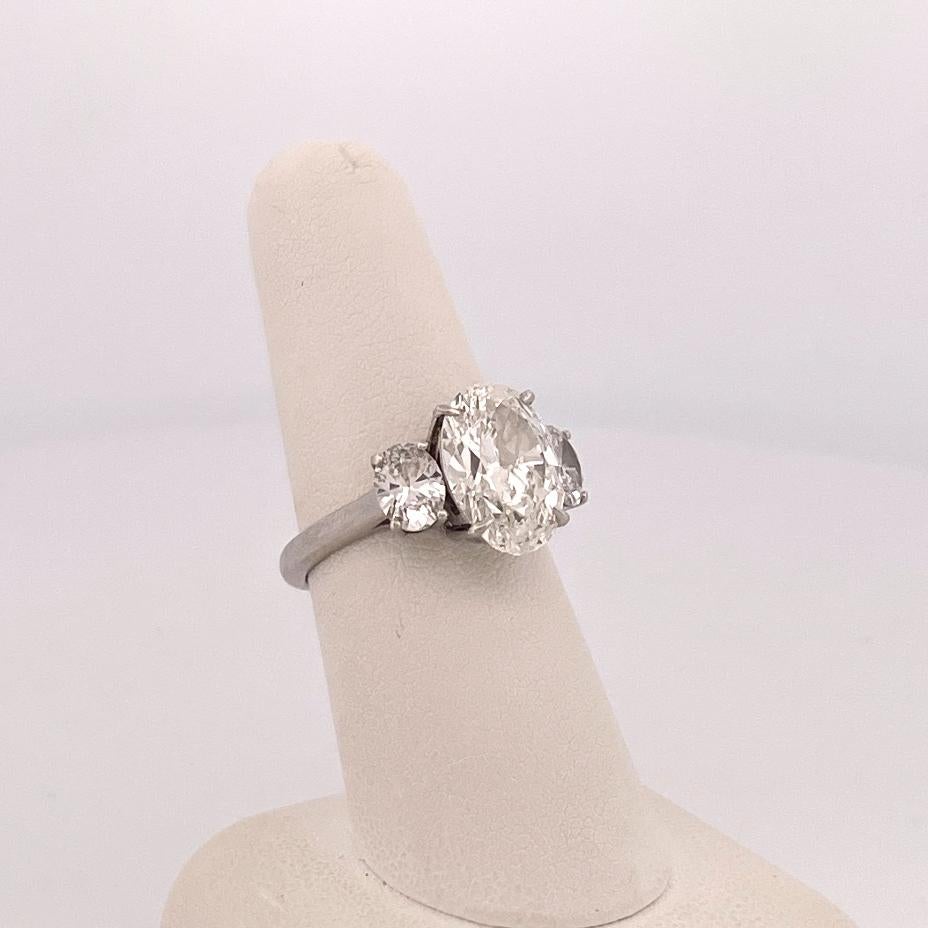 4 carat oval diamond ring