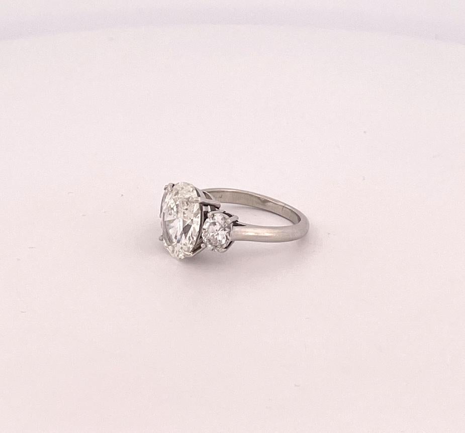 4 carat 3 stone diamond ring