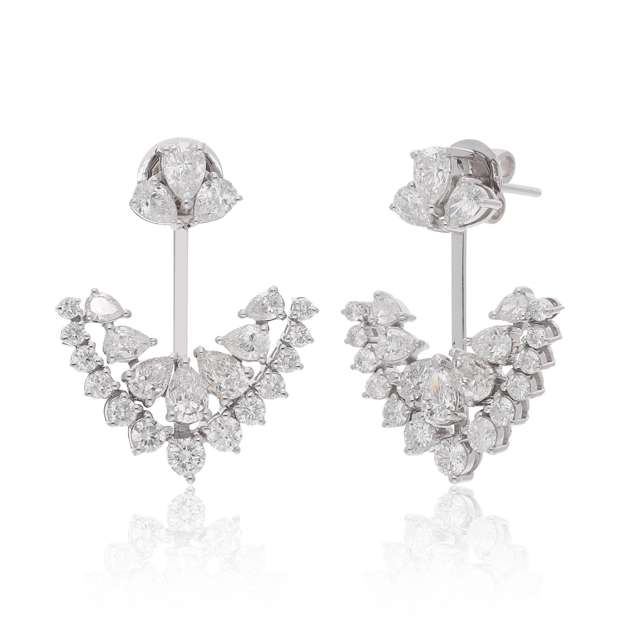 Artikel-Code :- SEE-12596
Bruttogewicht :- 8.74 gm
18k Weißgold Gewicht :- 7,92 gm
Gewicht des Diamanten :- 4.10 Karat. ( DURCHSCHNITTLICHE DIAMANT-REINHEIT SI1-SI2 & FARBE H-I )
Ohrringe Größe :- ca. 27 mm.
✦