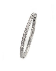 4 cts diamond tennis bracelet, Art deco, Edwardian period, French