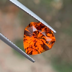 4 Karat Herzform gebrannte orange Farbe uruguayischen Citrin Edelstein für Schmuck 10mm