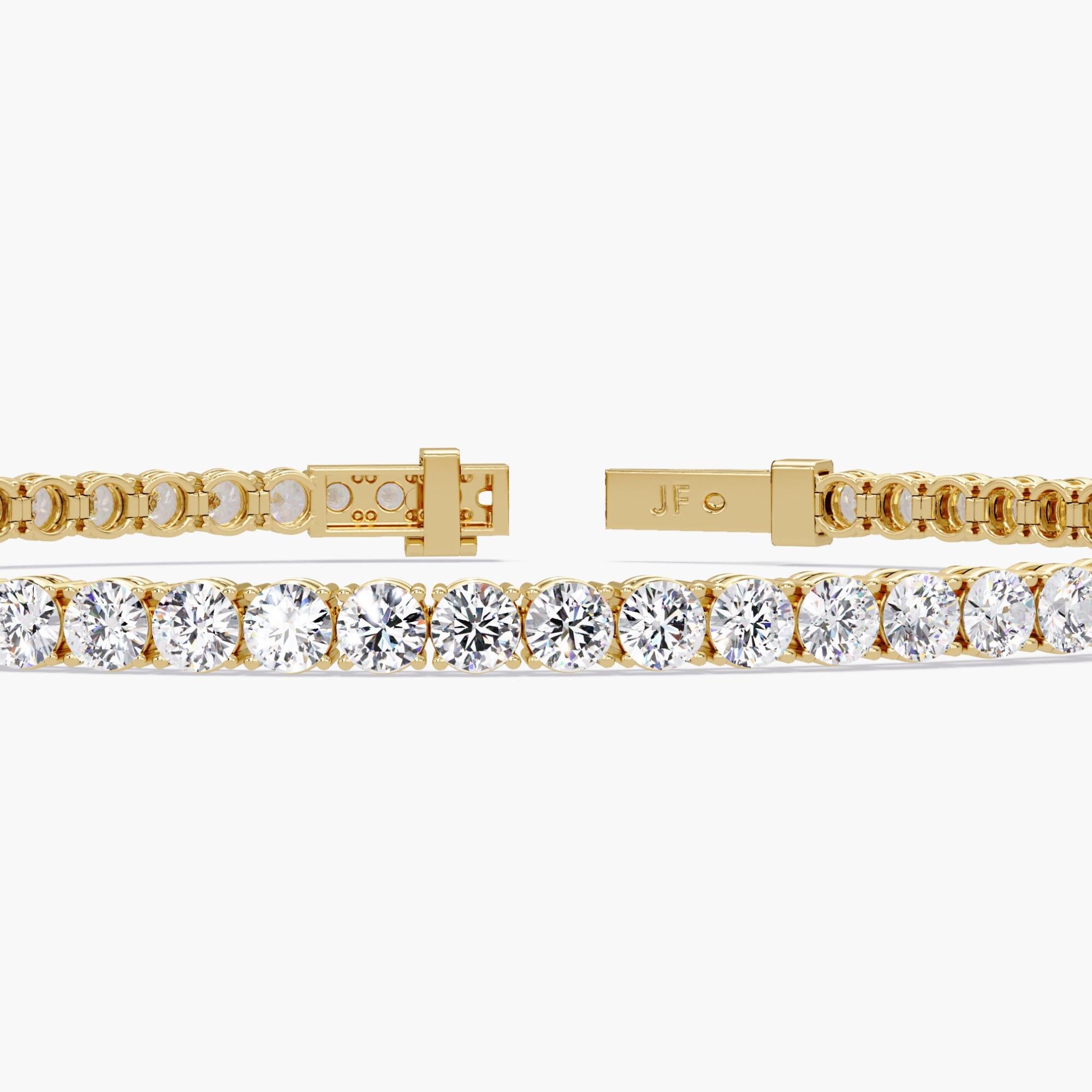 4 Ctw Diamond Tennis Bracelet, 2.7mm GH SI1  Diamonds (7 Pts Each), 7 Inch In New Condition For Sale In New York, NY
