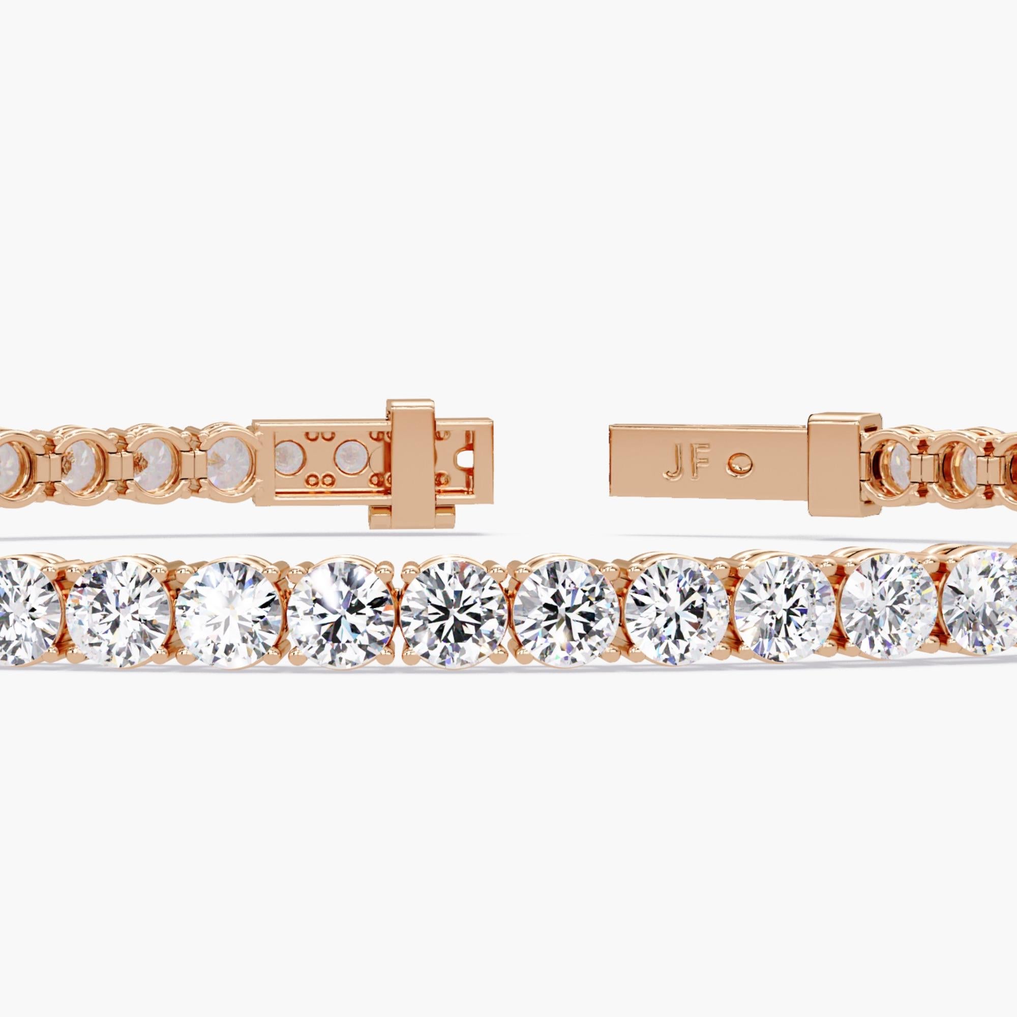 4 Ctw Diamond Tennis Bracelet, 2.7mm GH SI1  Diamonds (7 Pts Each), 7 Inch For Sale 1