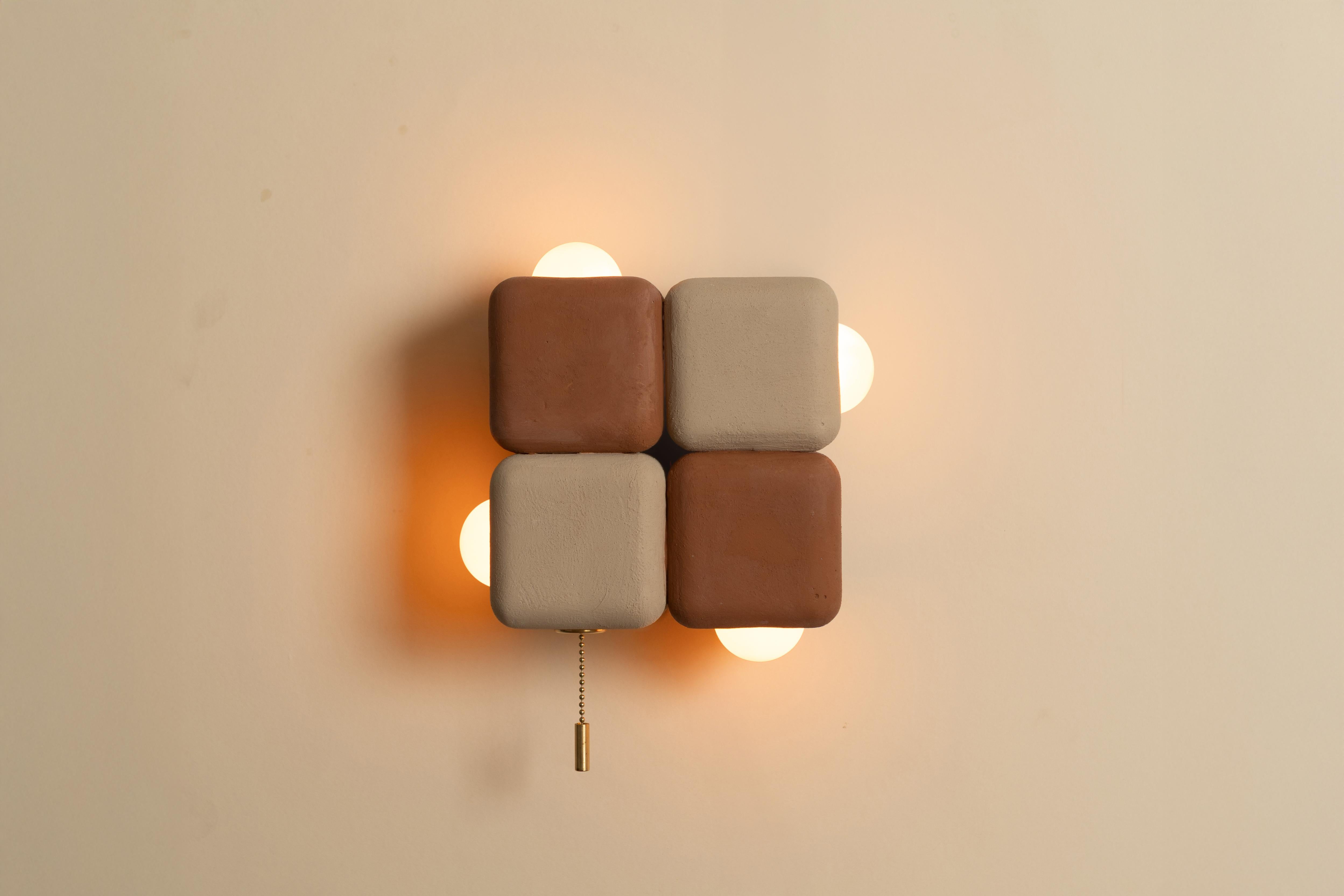 XXI secolo e contemporaneo Sconcerto a 4 cubi - Intonaco a 2 colori in vendita