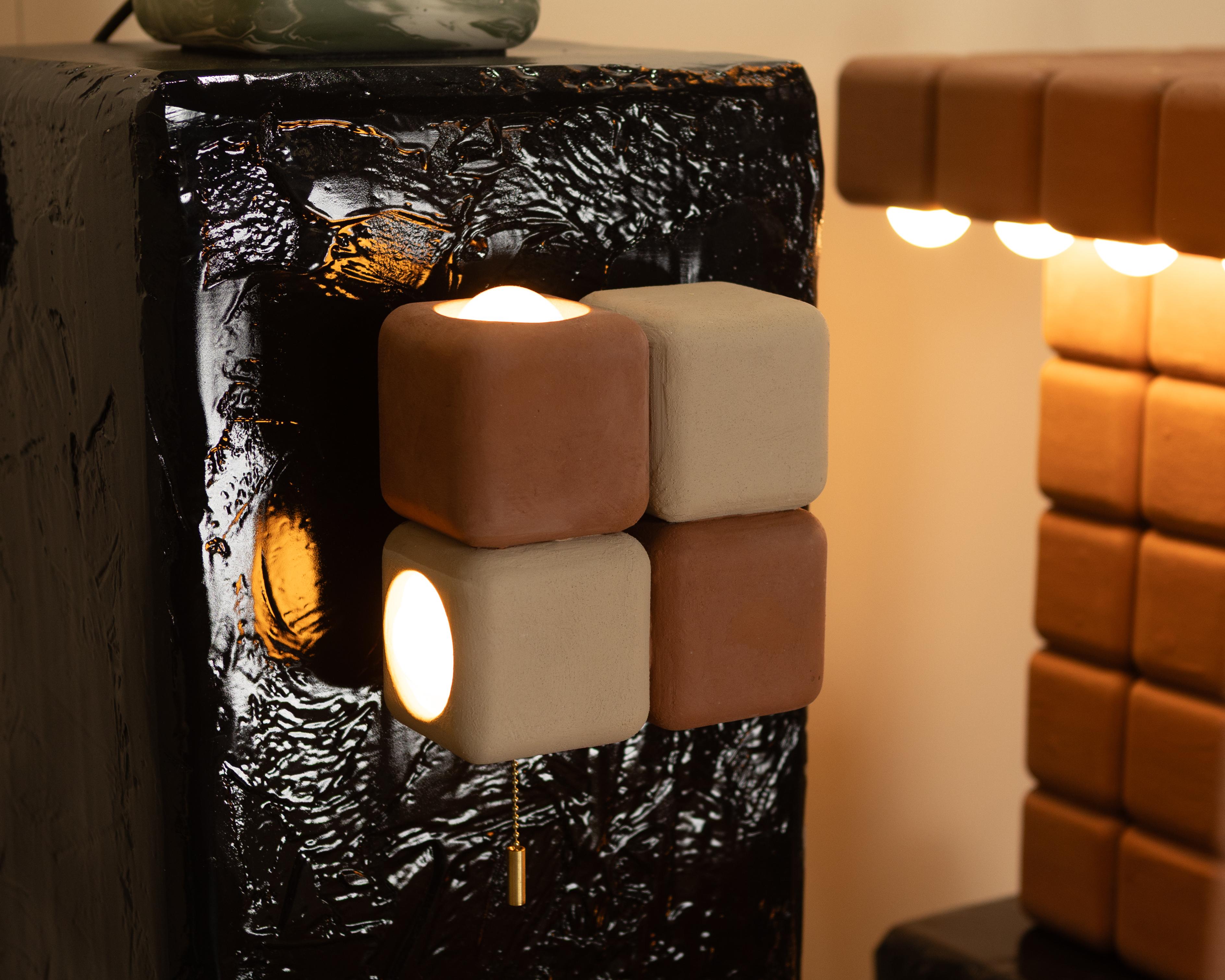 Ceramica Sconcerto a 4 cubi - Intonaco a 2 colori in vendita