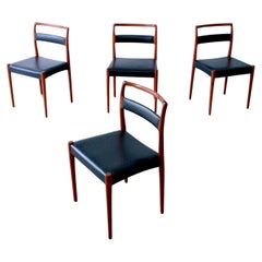 4 Danish Modern Kai Kristiansen for Oddense Maskinsnedkeri Dining Chairs