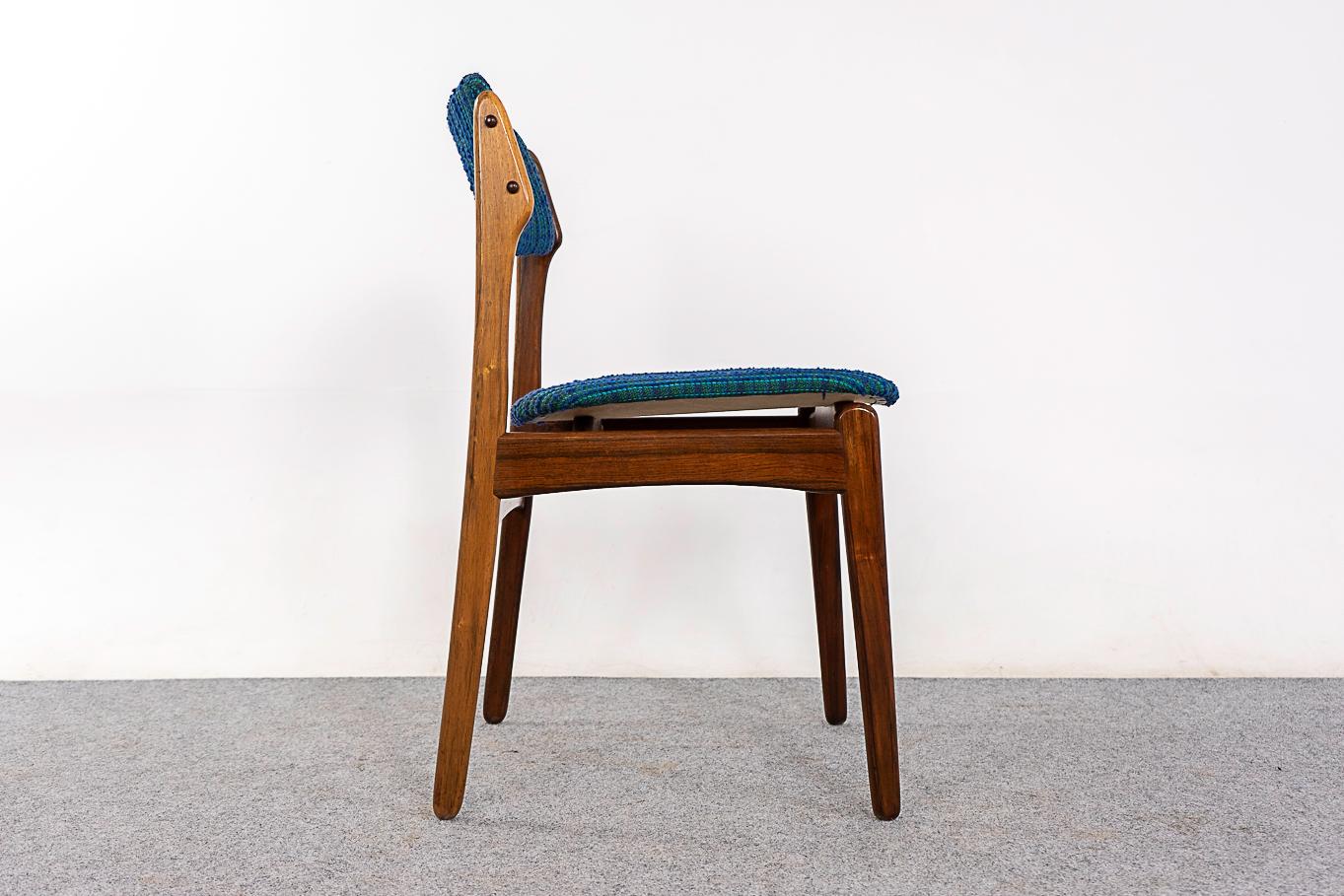 4 Danish Modern Rosewood Dining Chairs For Sale 5