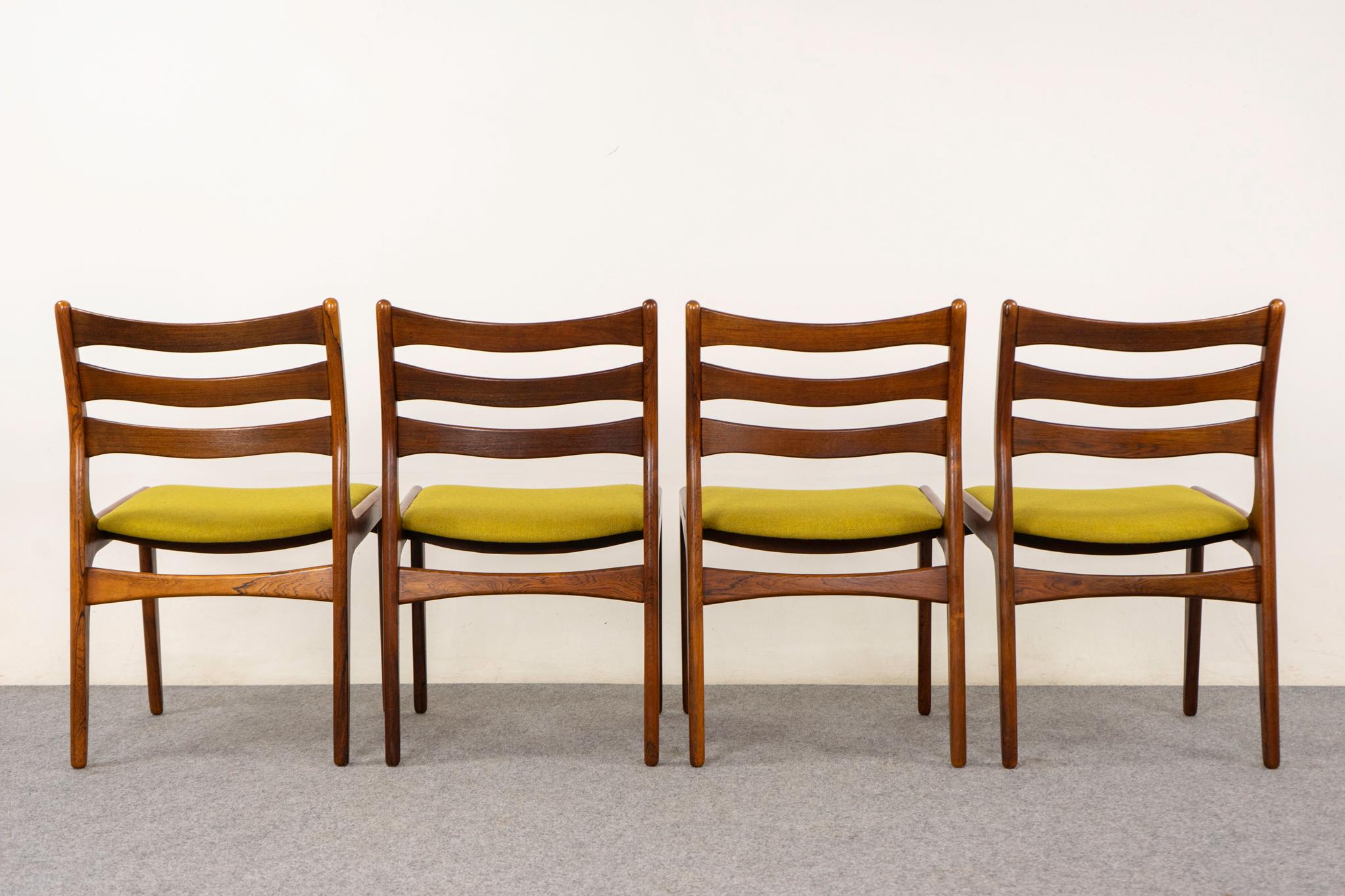 4 Danish Modern Rosewood Dining Chairs For Sale 6