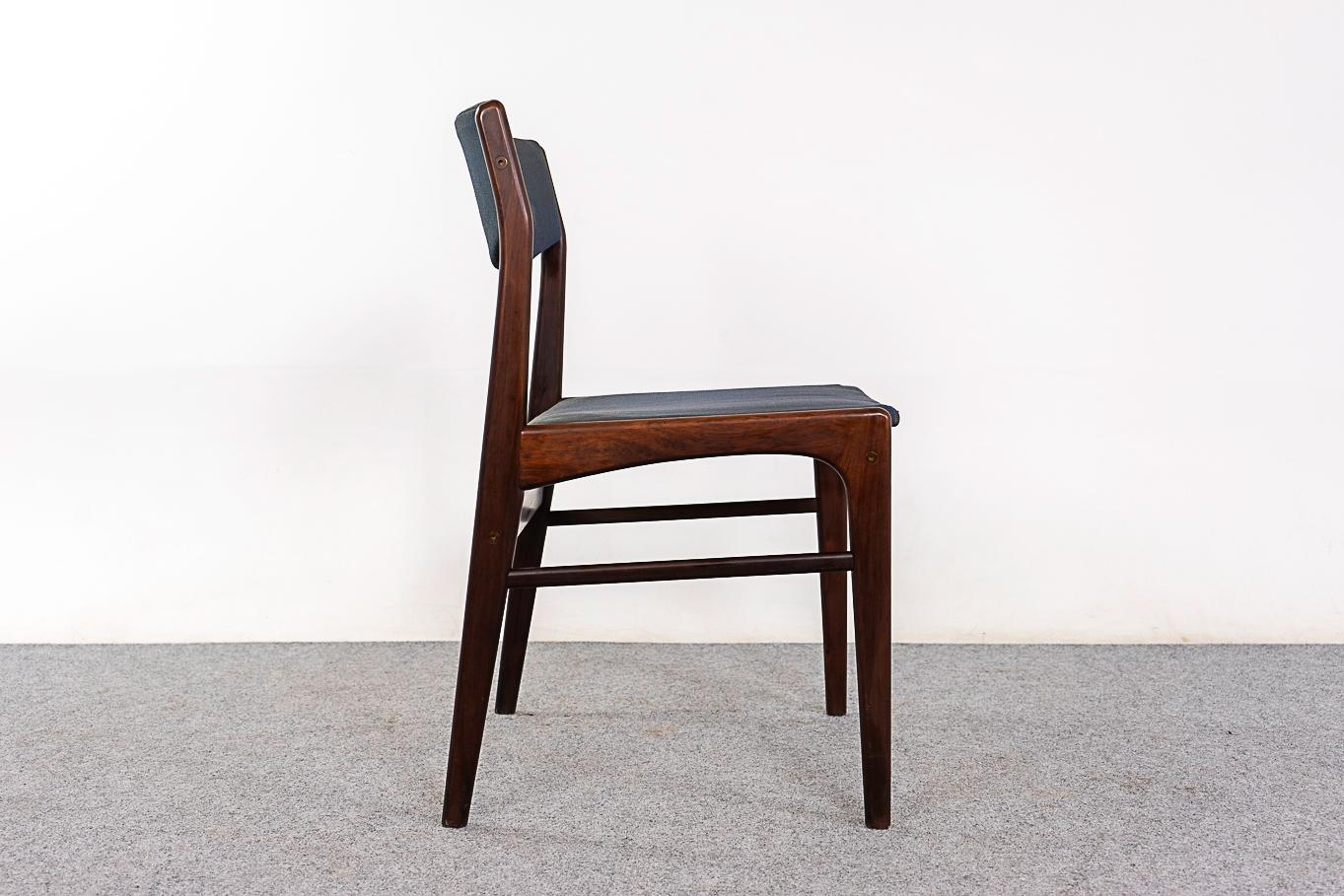 4 Danish Modern Rosewood Dining Chairs For Sale 3