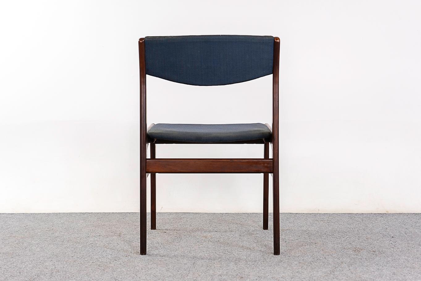 4 Danish Modern Rosewood Dining Chairs For Sale 4