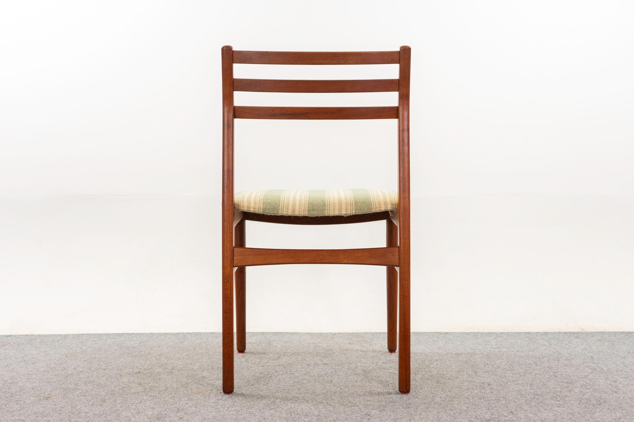 4 Danish Modern Teak Dining Chairs 2