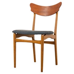 4 Danish Modern Teak & Oak Dining Chairs