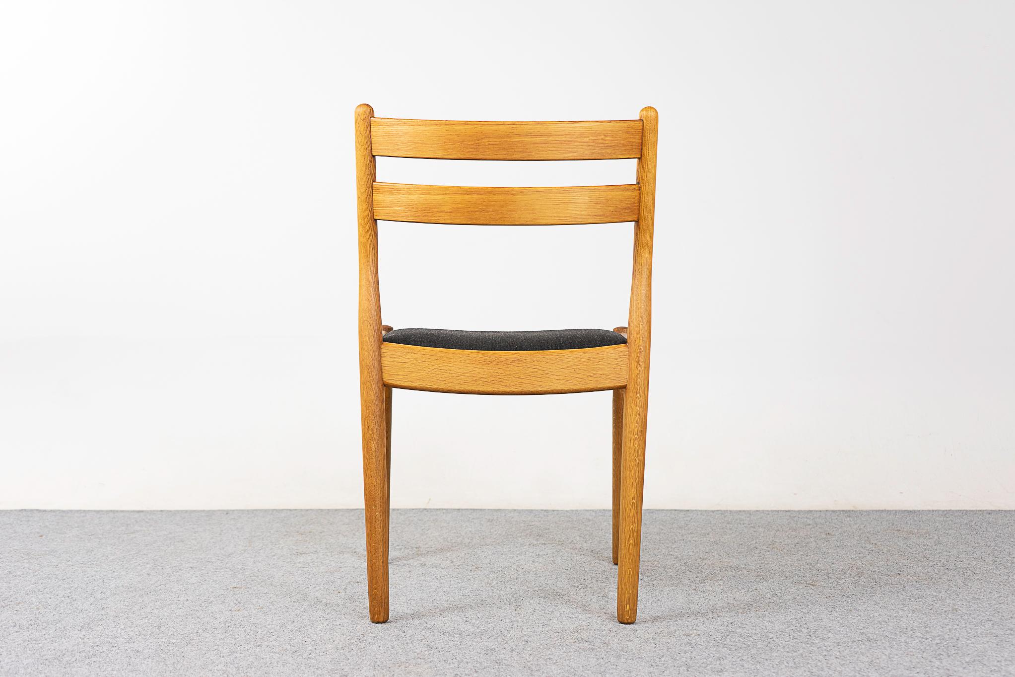 4 Danish Oak Dining Chairs by Poul Volther For Sale 5