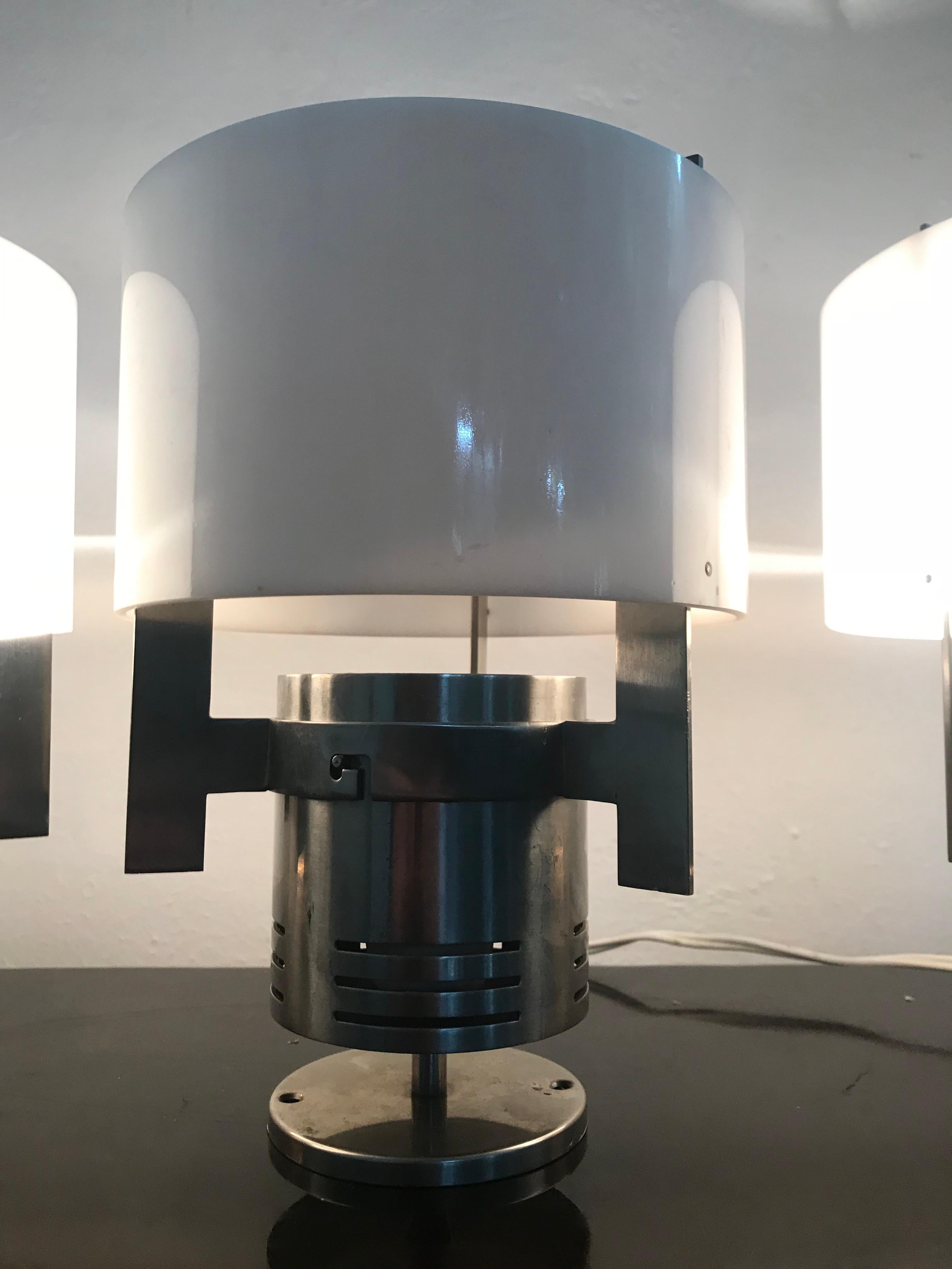 Late 20th Century 4 Danish Space Age Flush Mounts Attributed to Fog & Mørup, circa 1970 For Sale