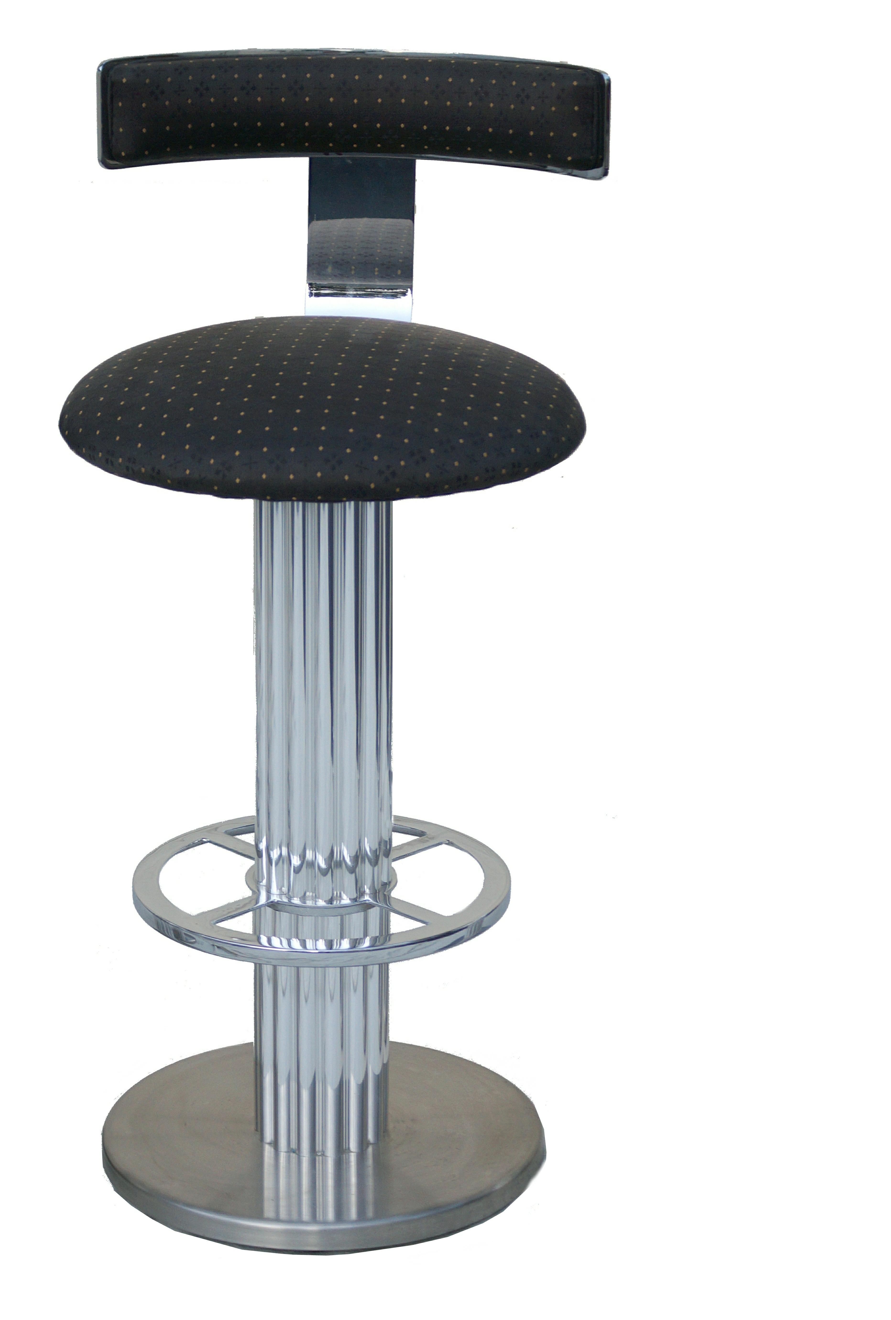 American 4 Design Designs For Leisure Chrome Steel Bar Counter Stools