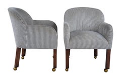 4 Designmaster Globe Cherry Dining Laurel Tub Chairs Barrel Back Game Rolling