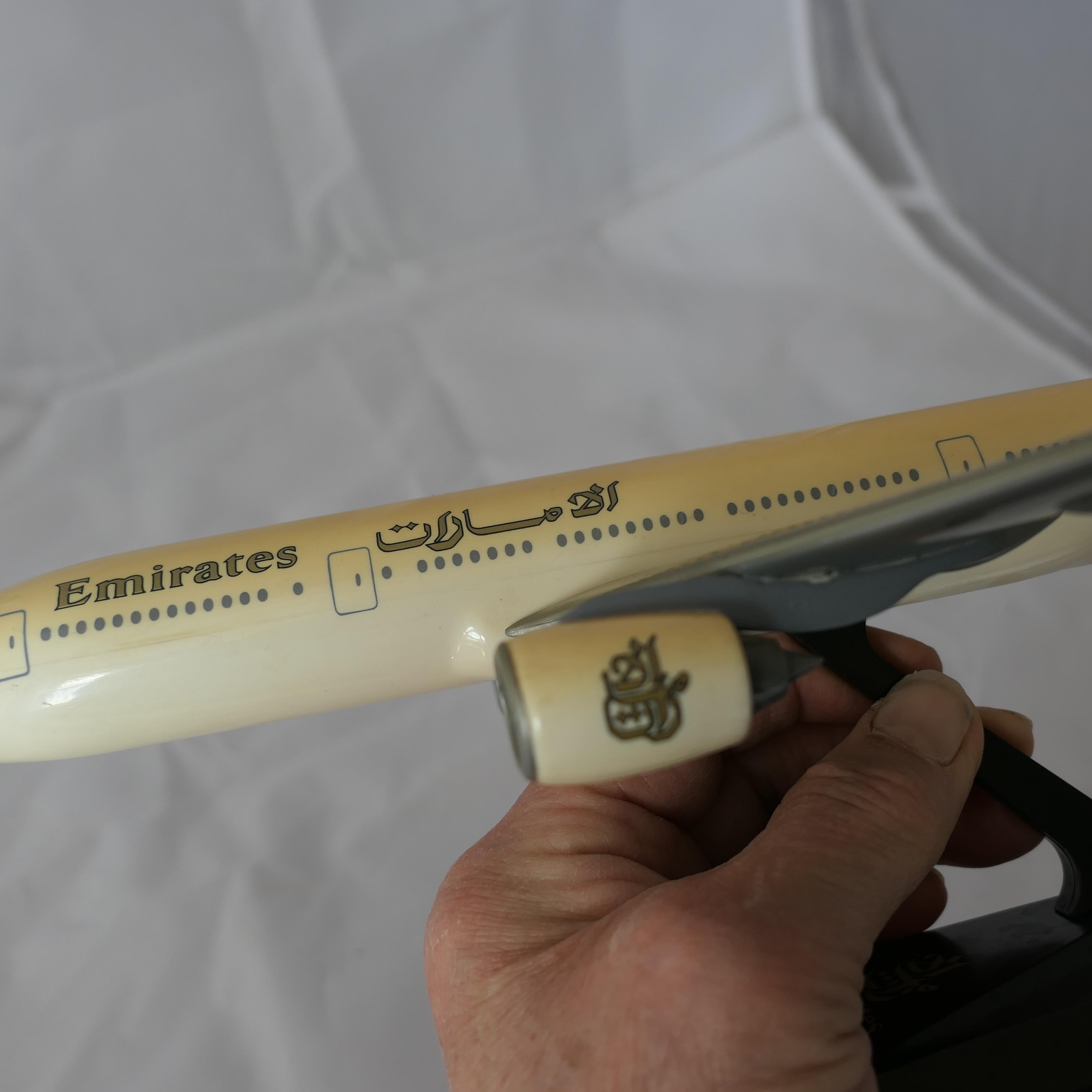 4 Desk Top Model Aeroplane, KLM, Britannia, EvaAir and Emirates    For Sale 7