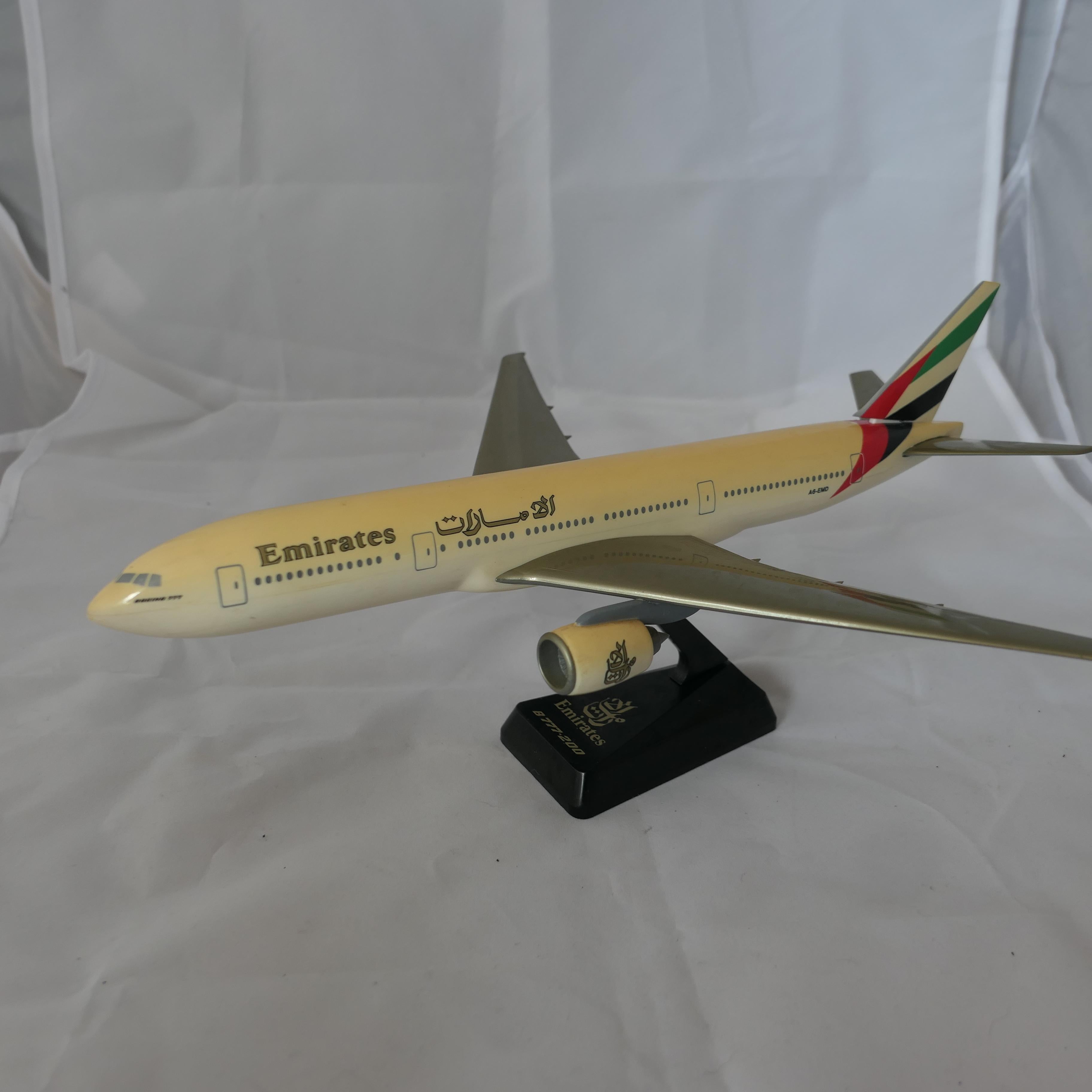 4 Desk Top Model Aeroplane, KLM, Britannia, EvaAir and Emirates    For Sale 8