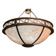 Lampadario a cupola da 4' di diametro