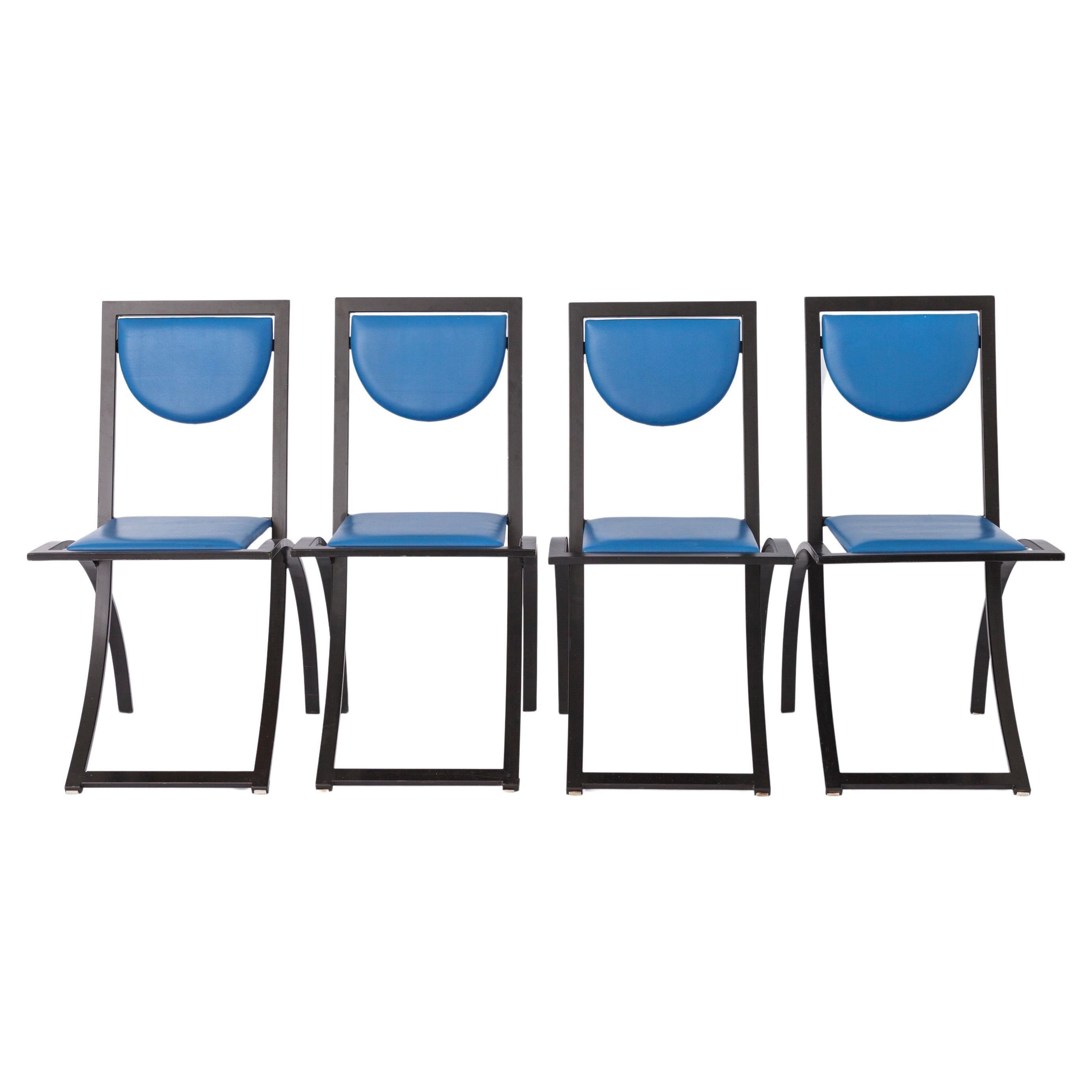 4 Dining Chairs by Karl Friedrich Förster for KFF Germany, 1980s, Set of 4