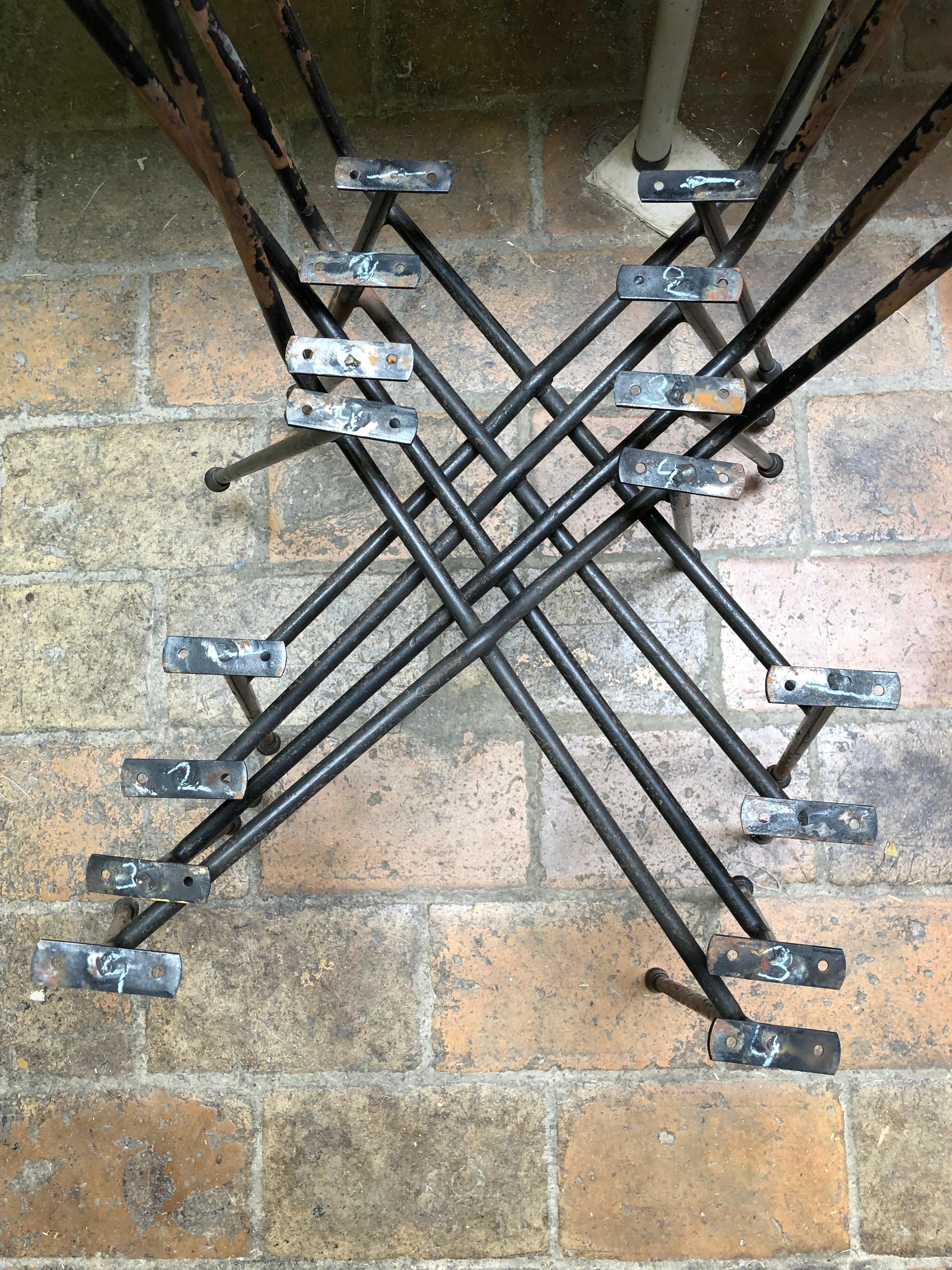 4 Sillas de Comedor de Pizzetti Roma Italia años 50, Tapicería Boucle Lana Nueva en venta 6