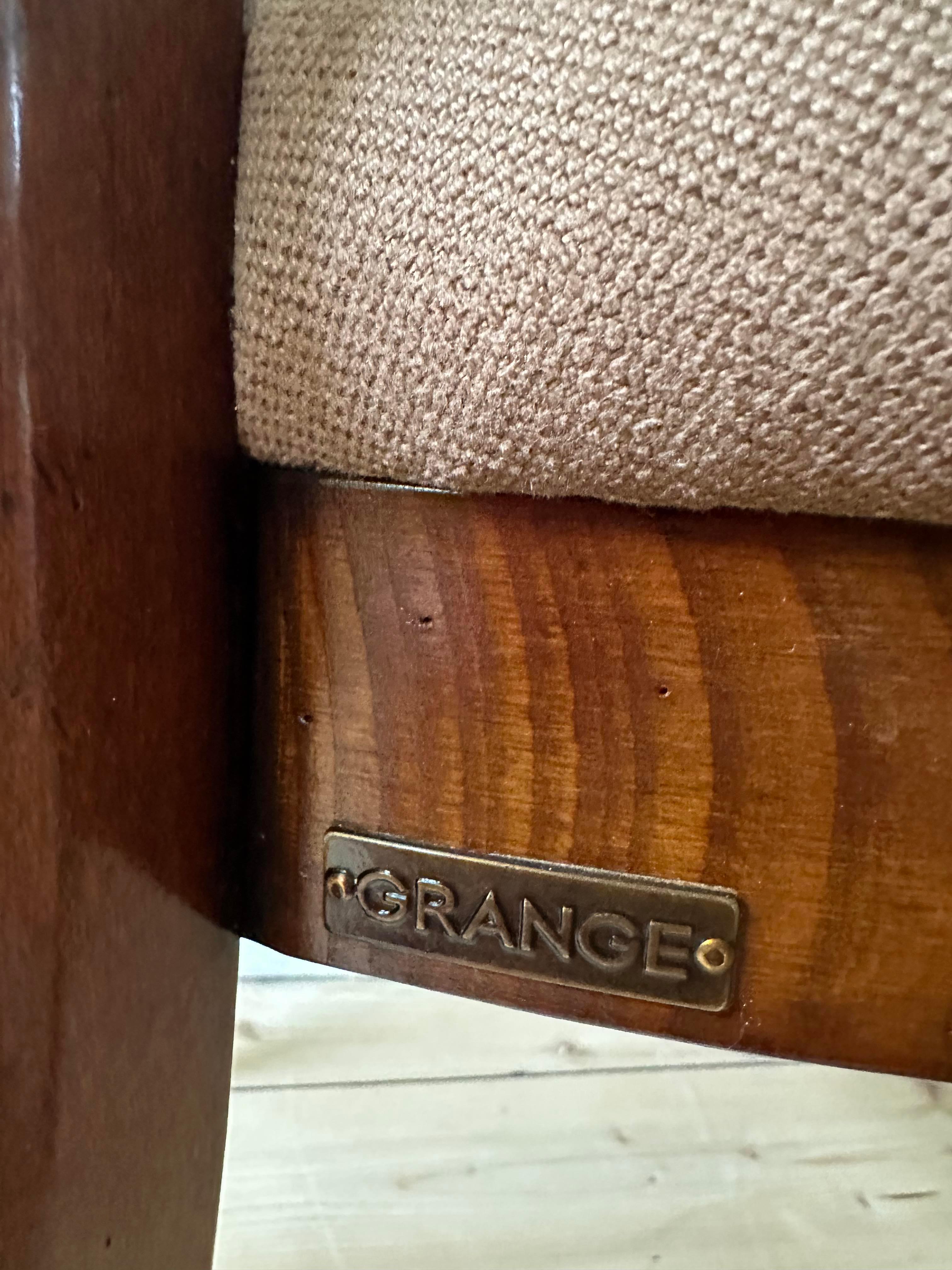 Textile 4 dining chairs from Grange For Sale