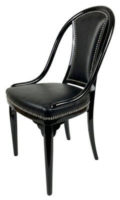 4 Dining Chairs, with original labels (Restoration at the client's choice)