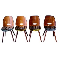 4 Dining Room Chairs, "Es Wird Schon", Out of the Black Is Beautiful Series