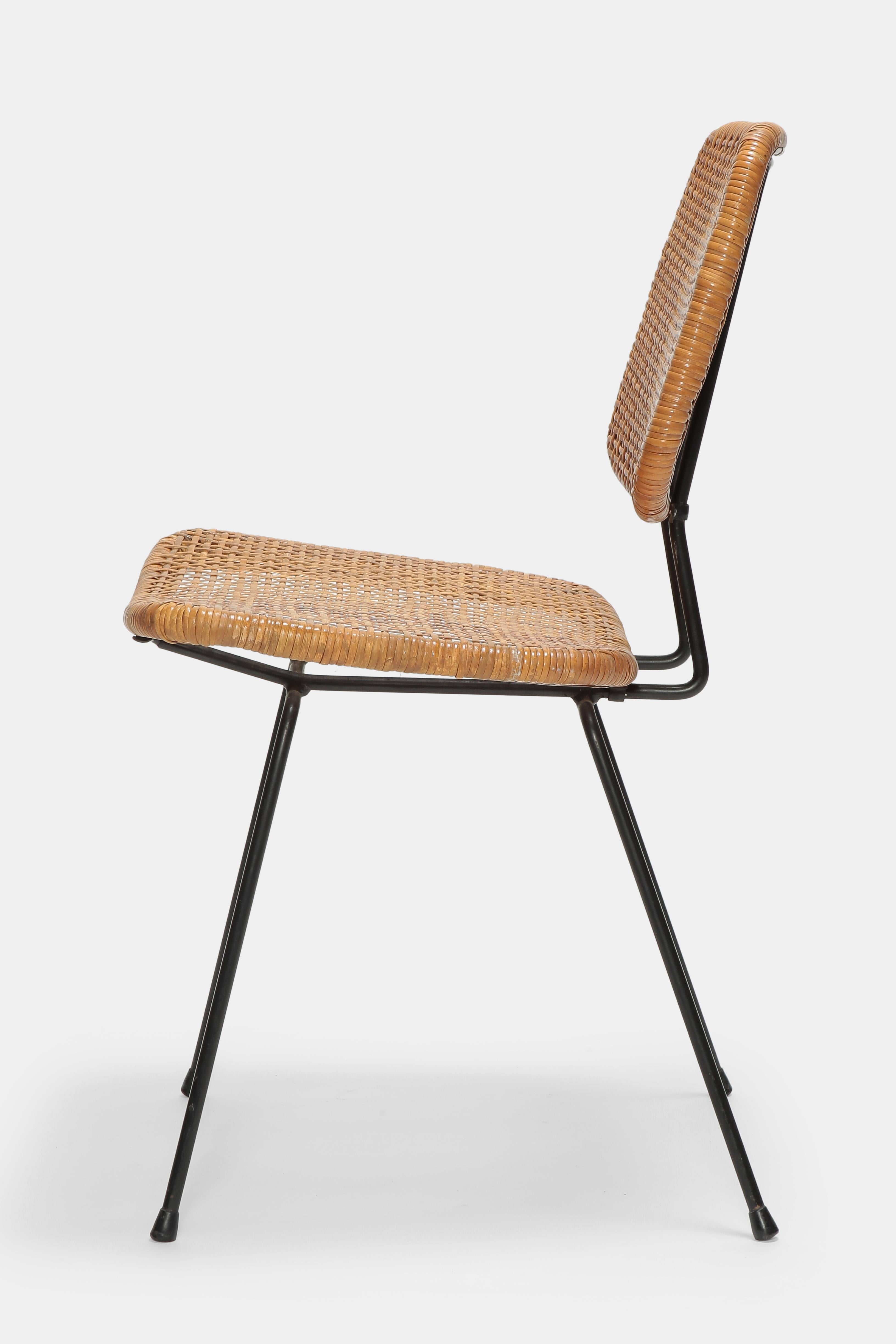 Metal 4 Dirk Van Sliedregt Chairs 550 Rohé Noordwolde, 1950s