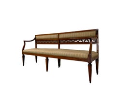 4 Louis XVI walnut settees from the second half of the 1700s.