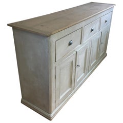 4-Door, 3-Drawer English Base with Scrubbed Top