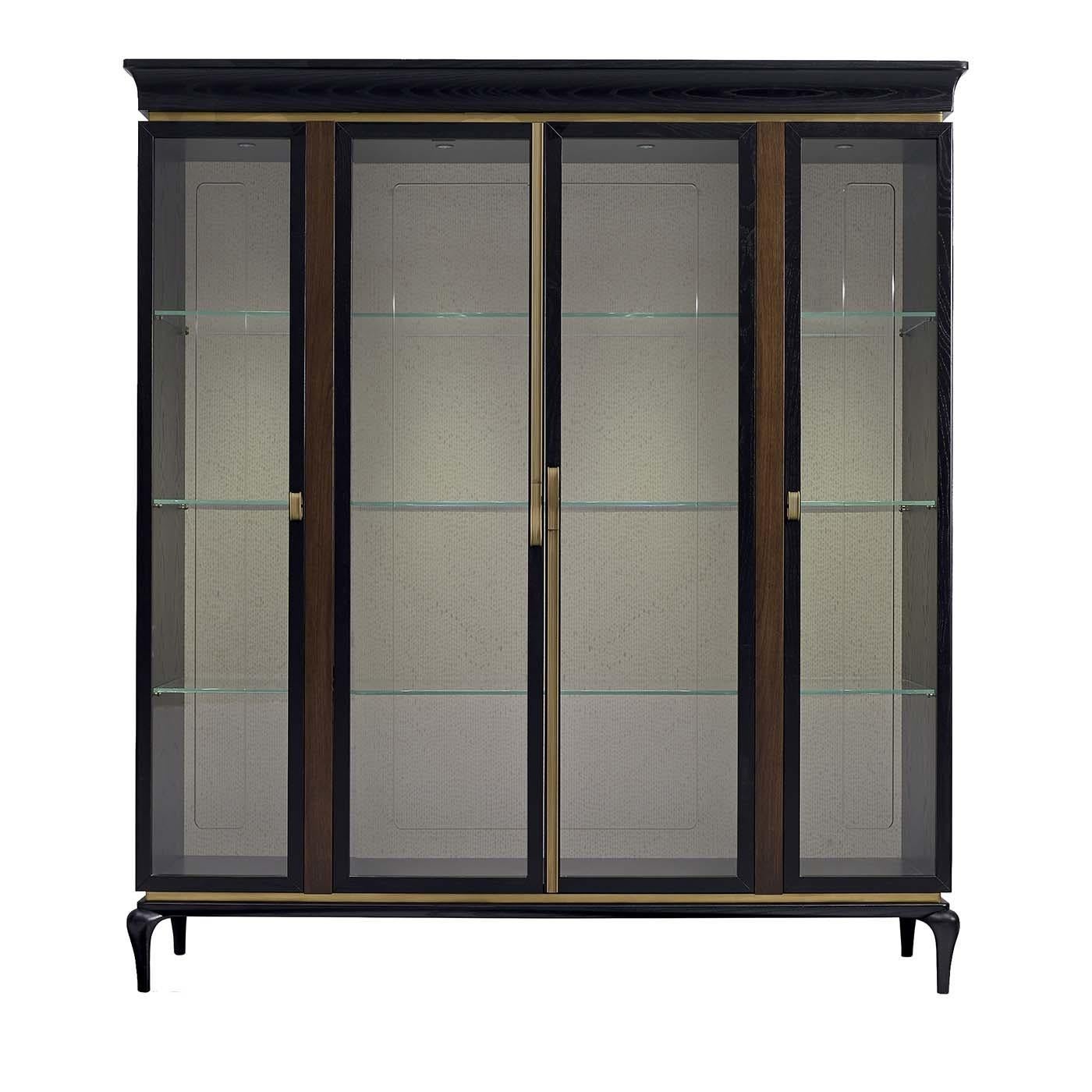 Italian 4-Door Display Cabinet