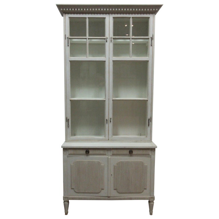 4Door Gustavian Style Hutch at 1stDibs