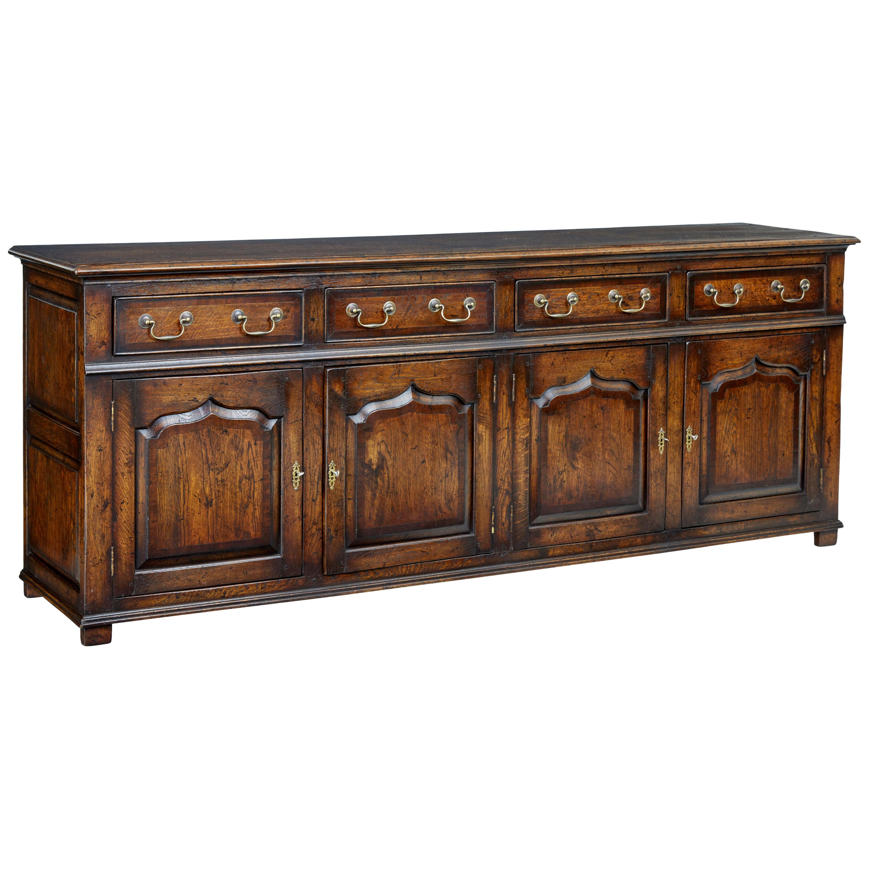 4Door Solid Oak Style Dresser Base at 1stDibs