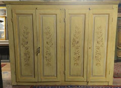 4-door wardrobe in lacquered and painted wood, Italy