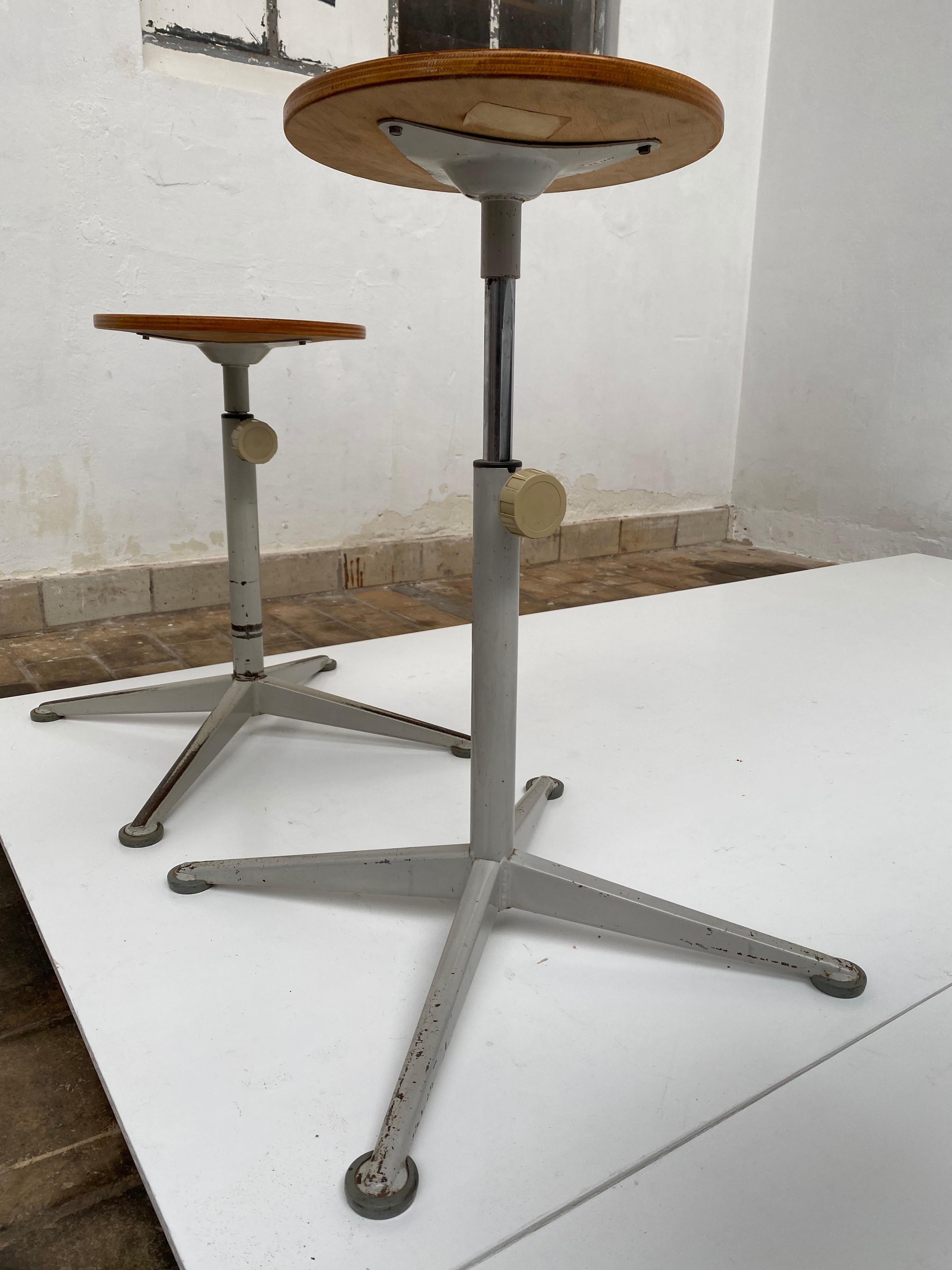 4 drafting stools by friso kramer for arend de cirkel  4