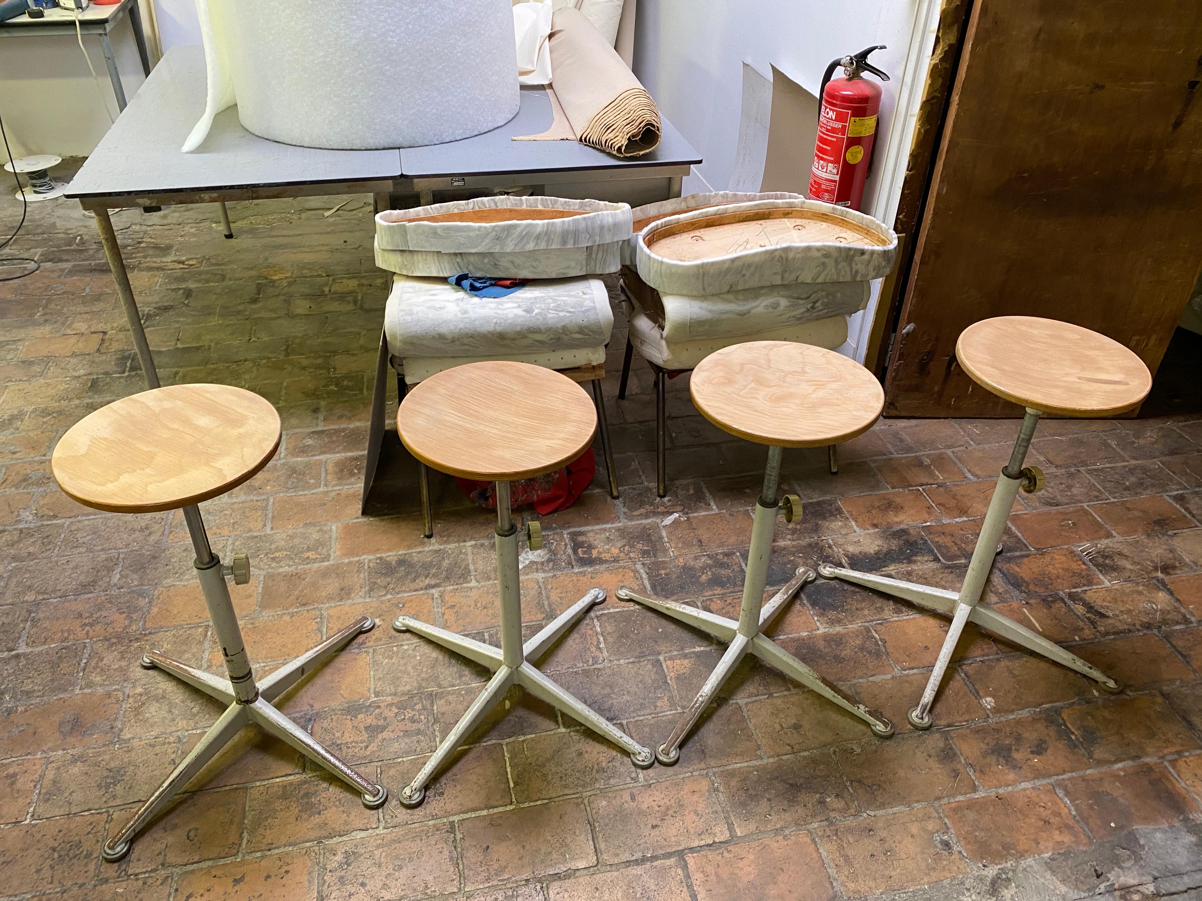 4 drafting stools by friso kramer for arend de cirkel  5