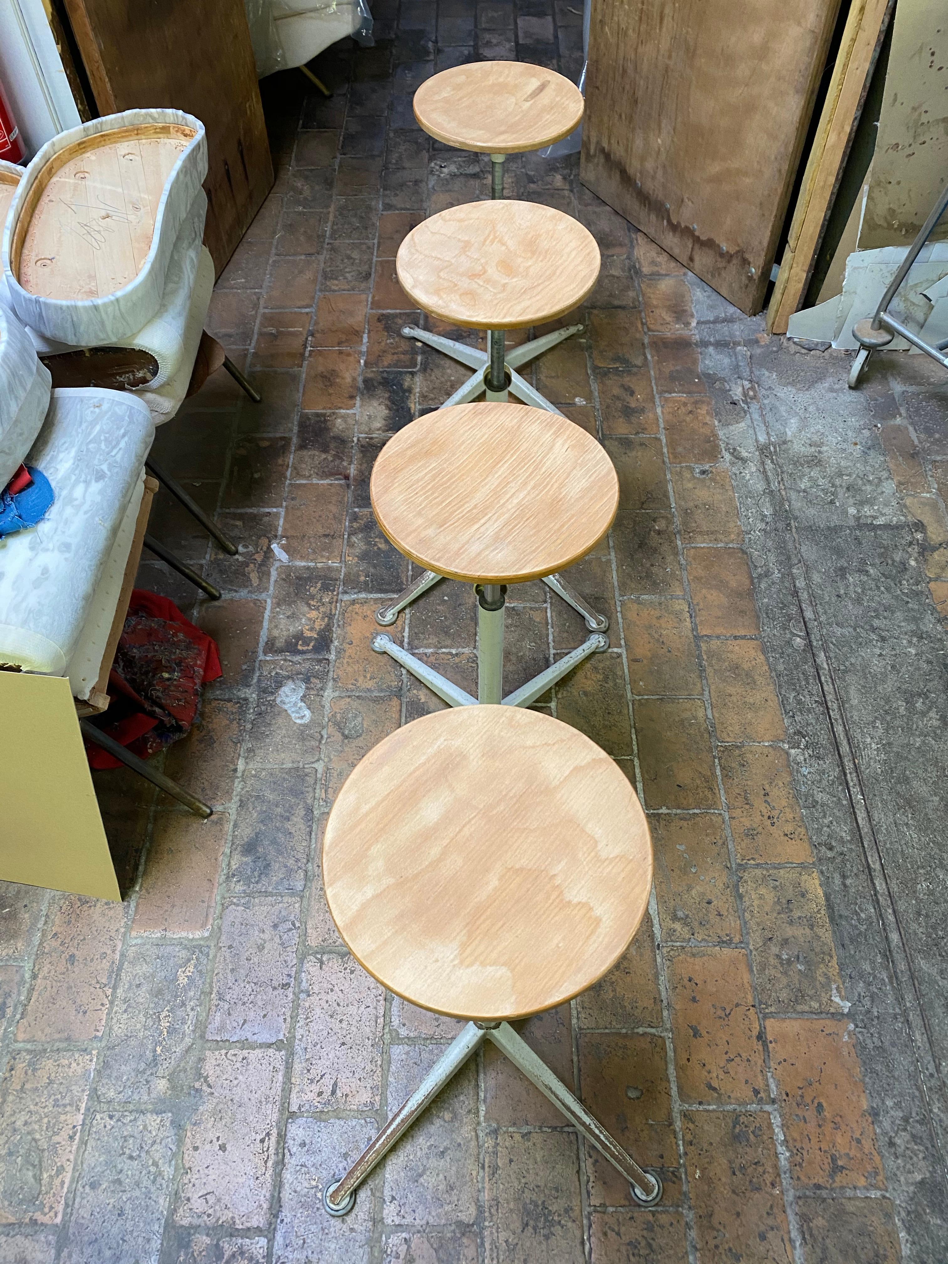 4 drafting stools by friso kramer for arend de cirkel  6