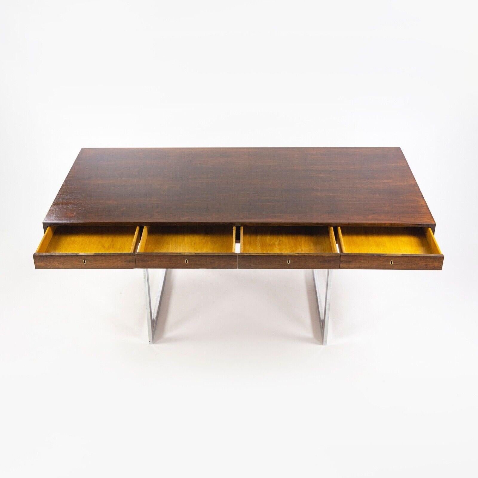 Bodil Kjaer-Schreibtisch mit 4 Schubladen für E. Pedersen & Sohn aus brasilianischem Palisanderholz (Moderne) im Angebot