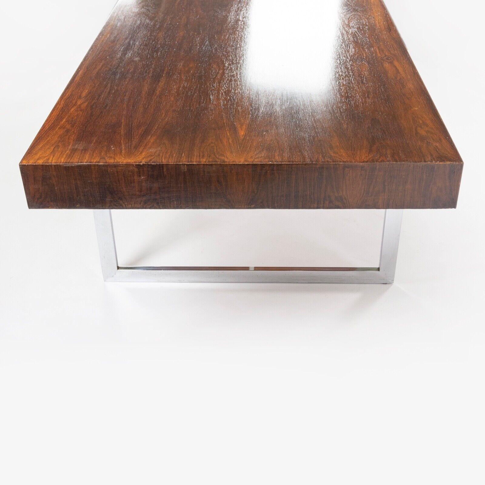 4-Drawer Bodil Kjaer Desk for E. Pedersen & Son of Denmark in Brazilian Rosewood In Fair Condition For Sale In Philadelphia, PA