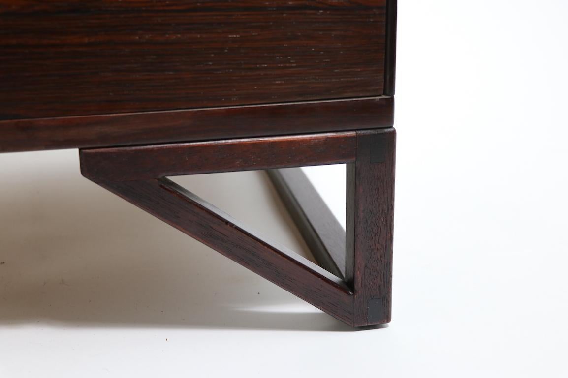 4 Drawer Danish Mid-Century Modern Dresser Svend Langkilde Mobler For Sale 7