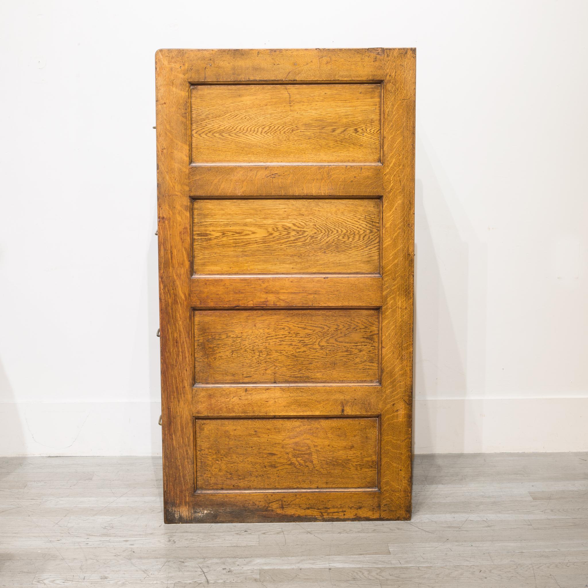oak 4 drawer file cabinet