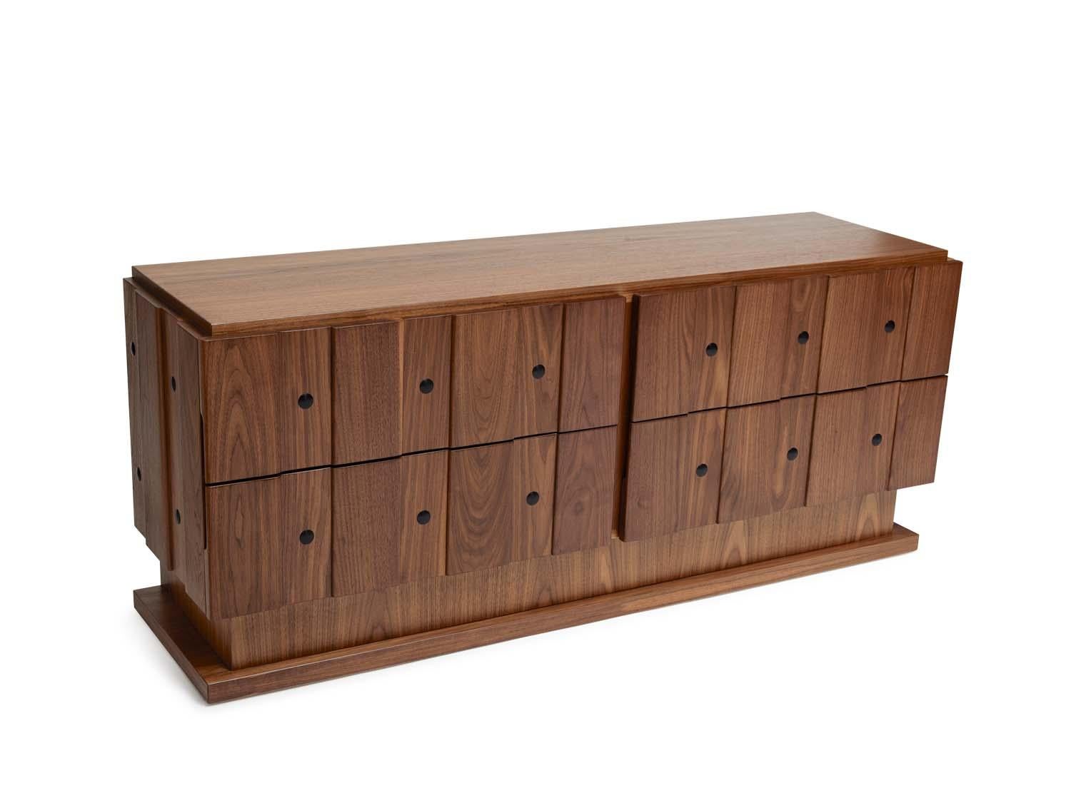 The Ojai Dresser features four board and batten drawers with iron details. Available in 60