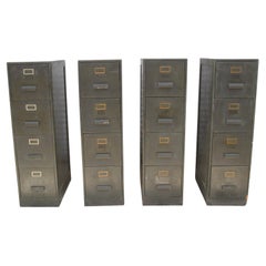 Classeurs à 4 tiroirs en bois peint