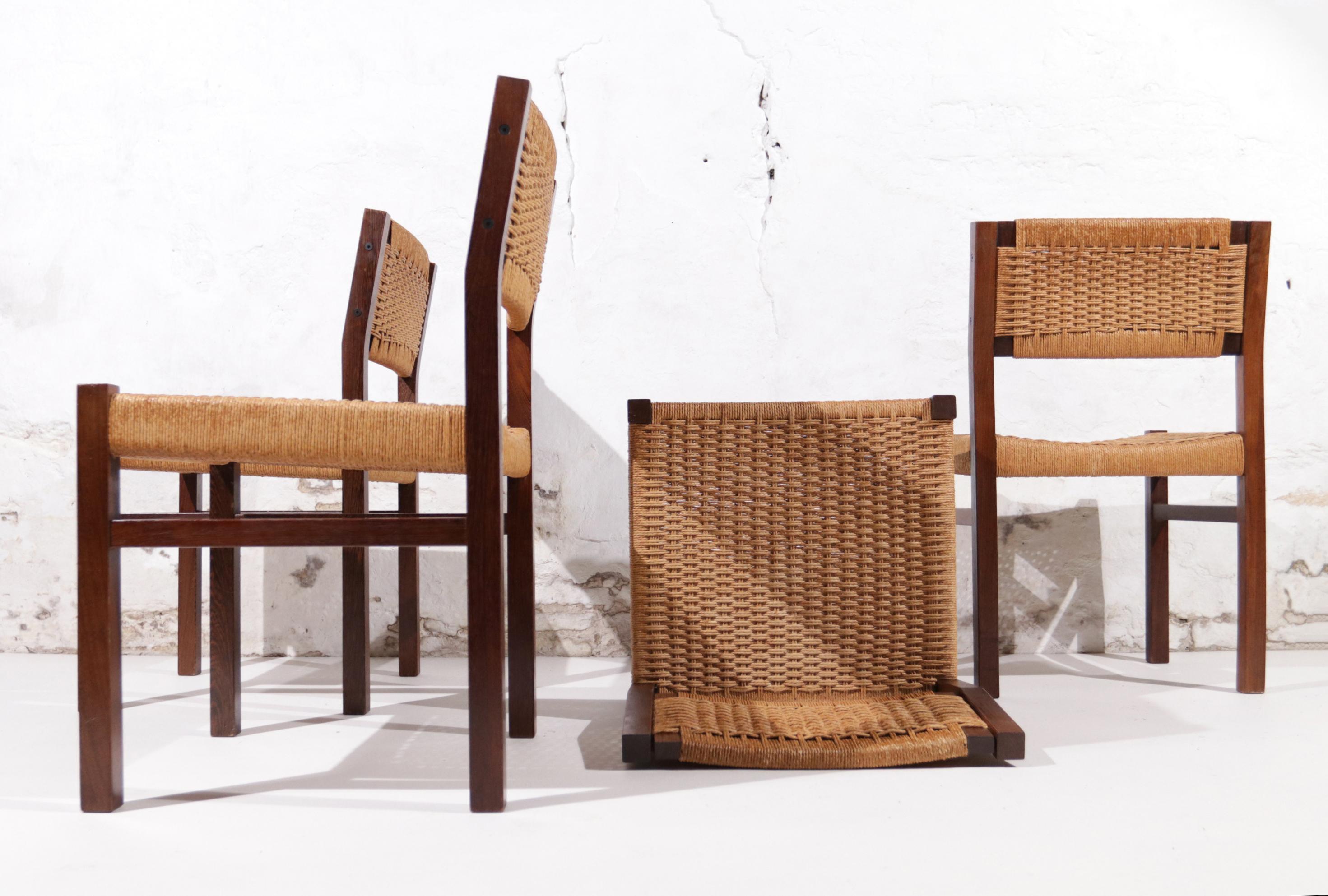 4 Dutch Design Dining Chairs Arnold Merckx for Fristho, 1973 1