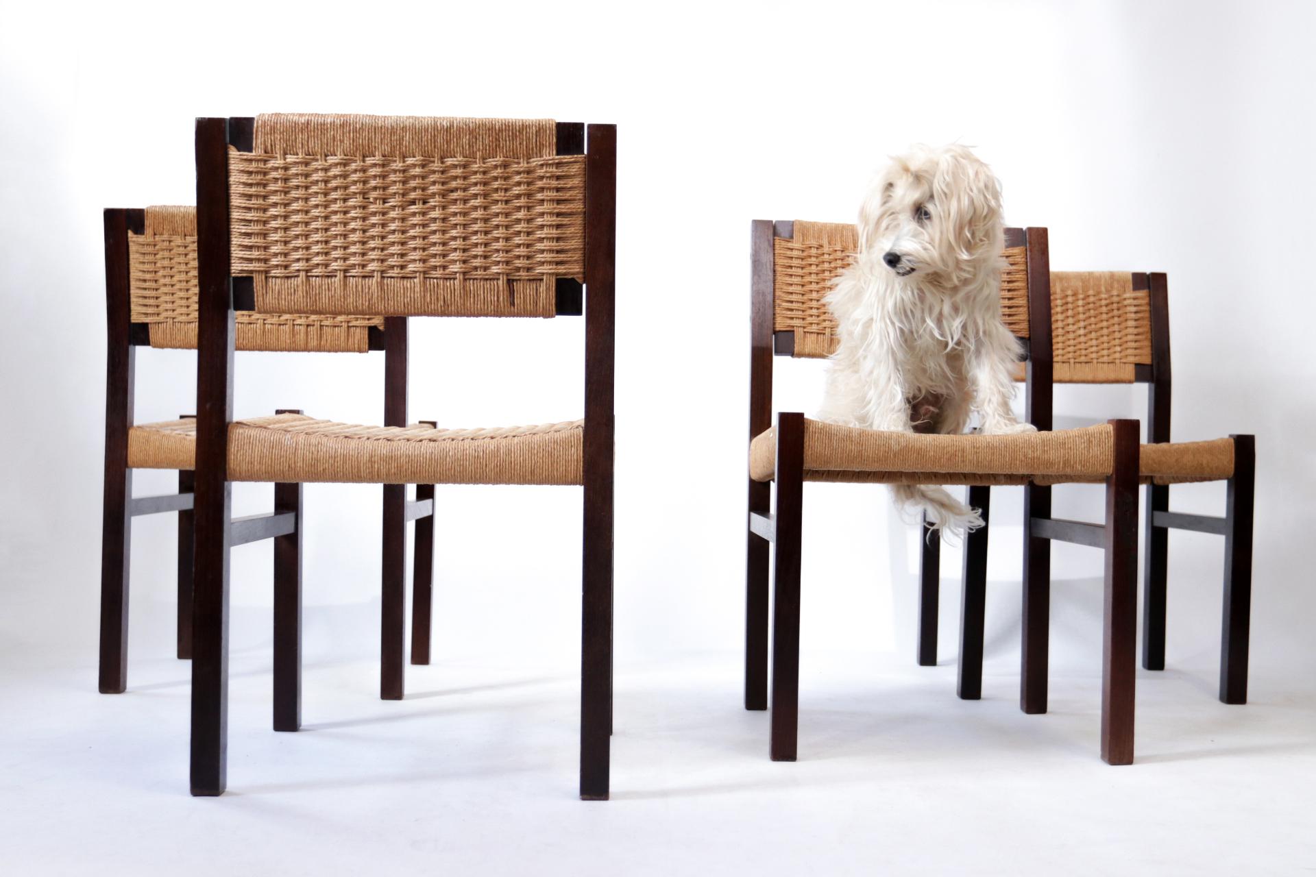 4 Dutch Design Dining Chairs Martin Visser Mid-Century Modern, 1960's 5
