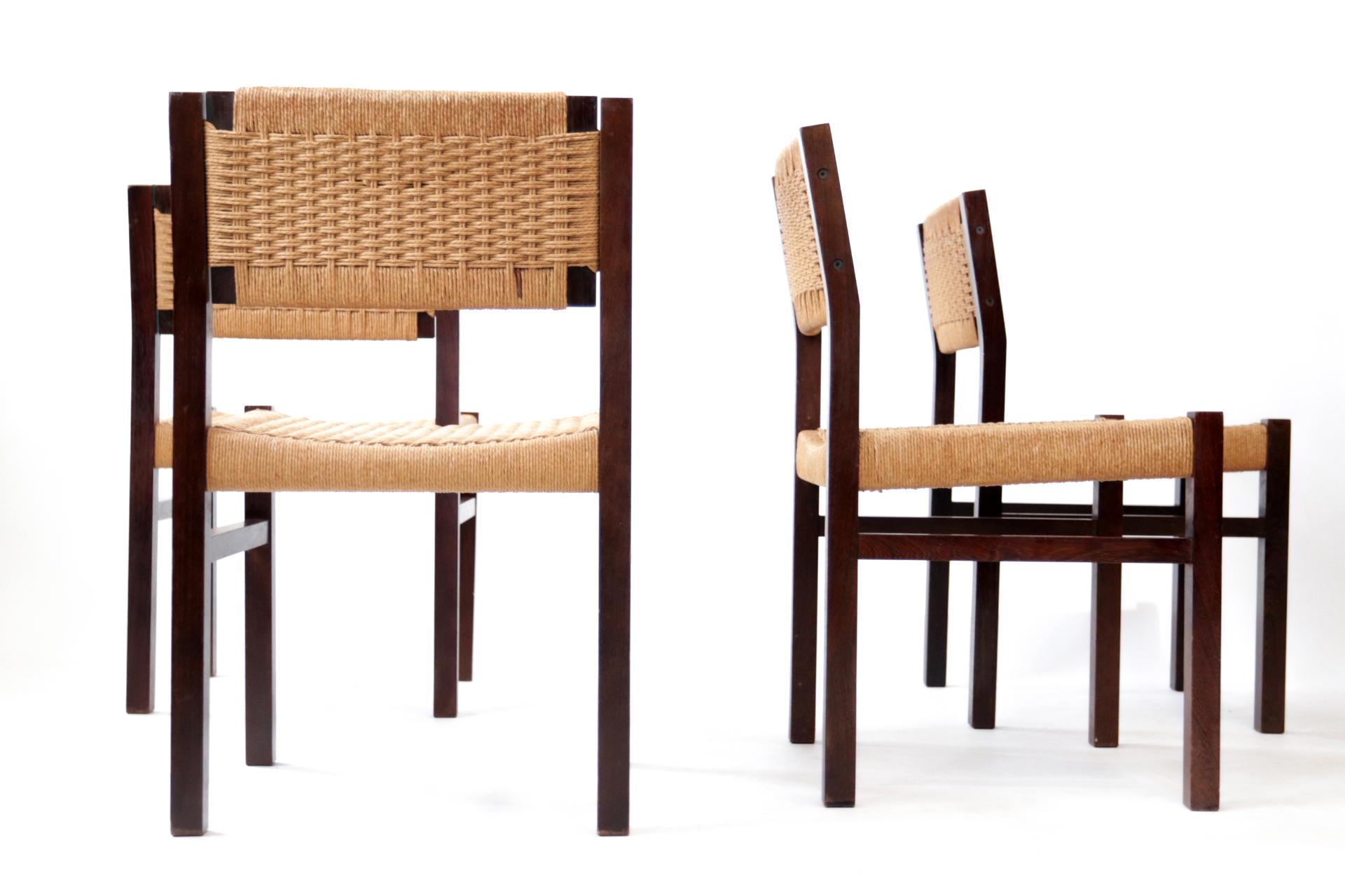 4 Dutch Design Dining Chairs Martin Visser Mid-Century Modern, 1960's 2